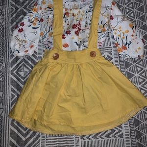 Two piece over all skirt jumper